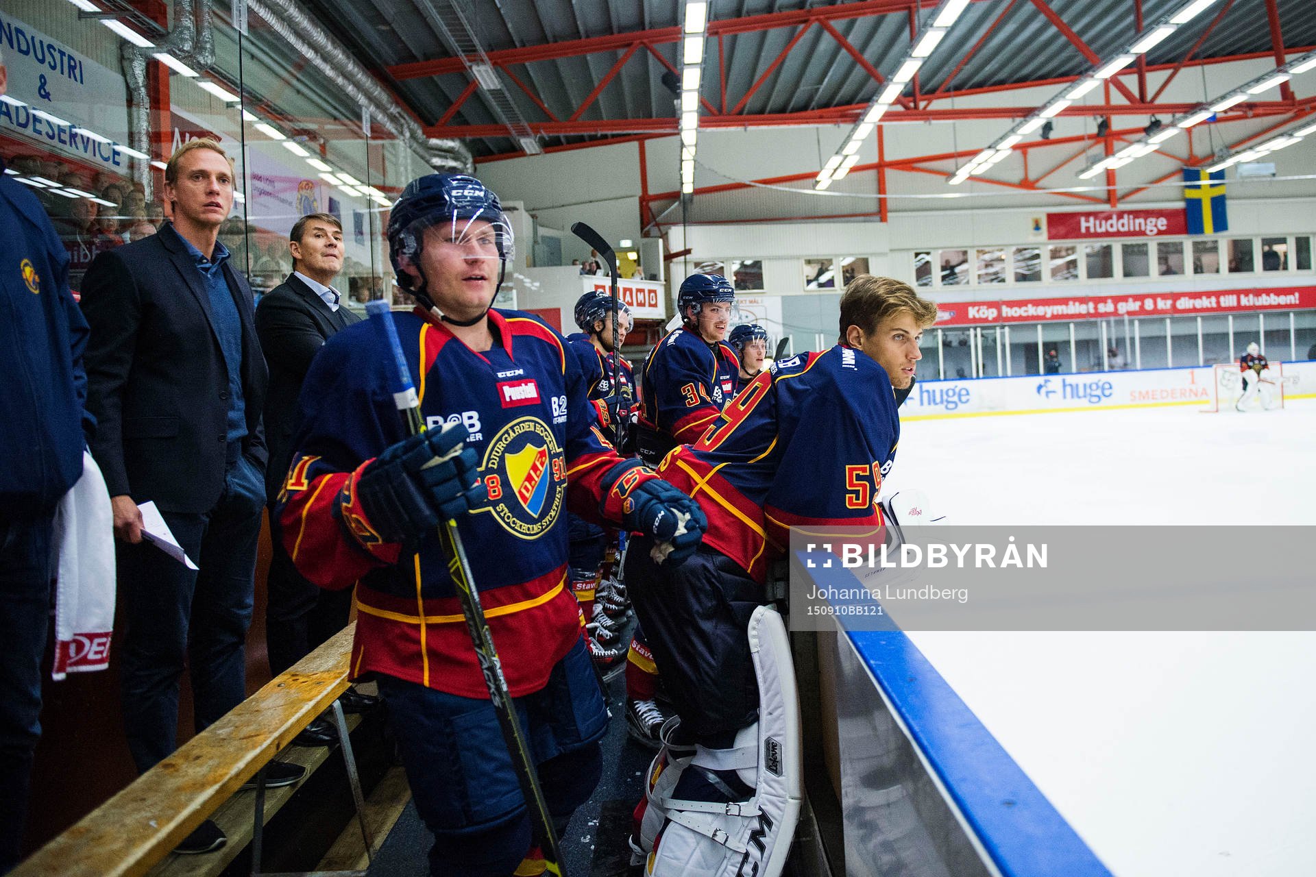 Djurgårdens assisterande Mikael Håkanson, tränare Hans