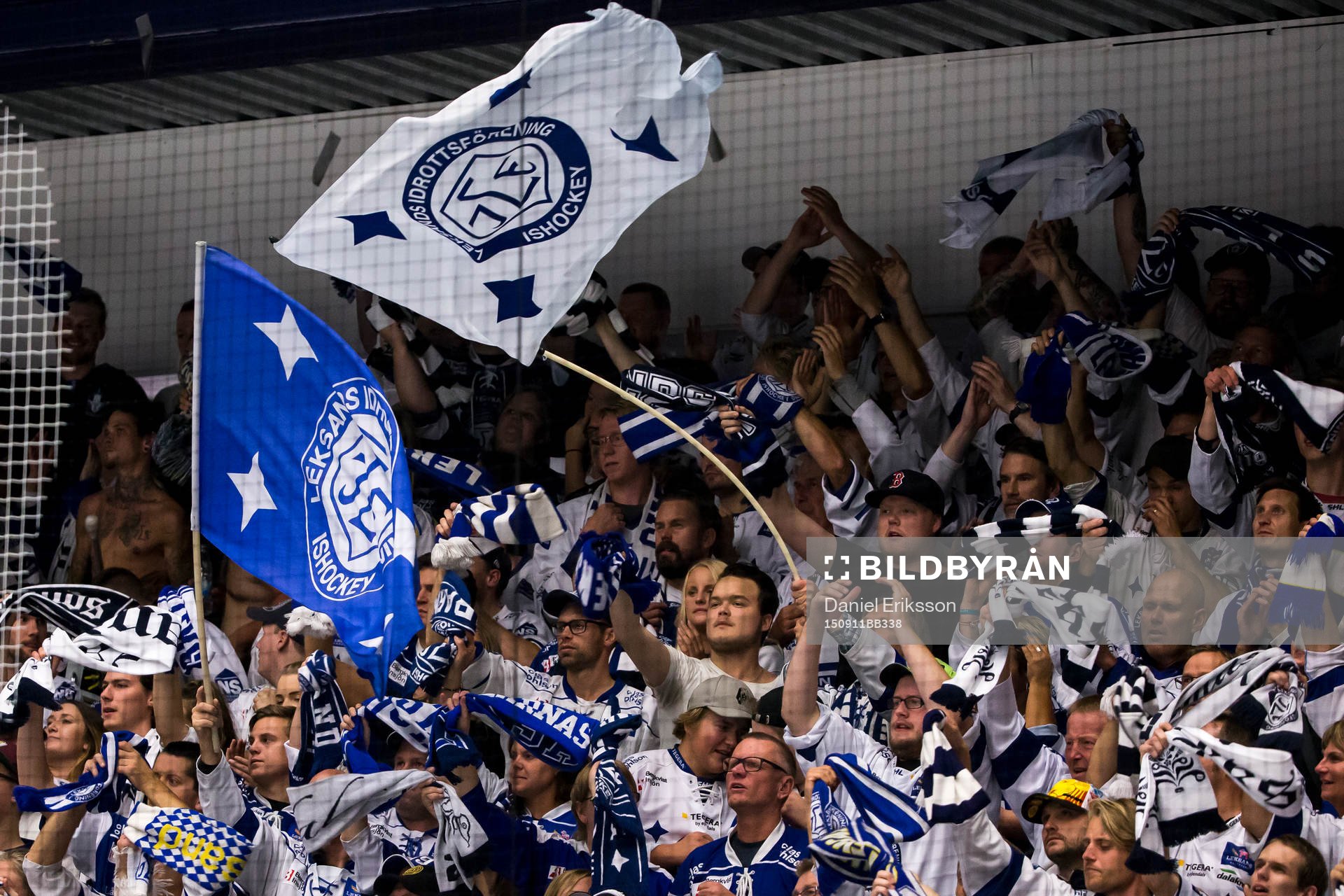 Leksands supporter jublar