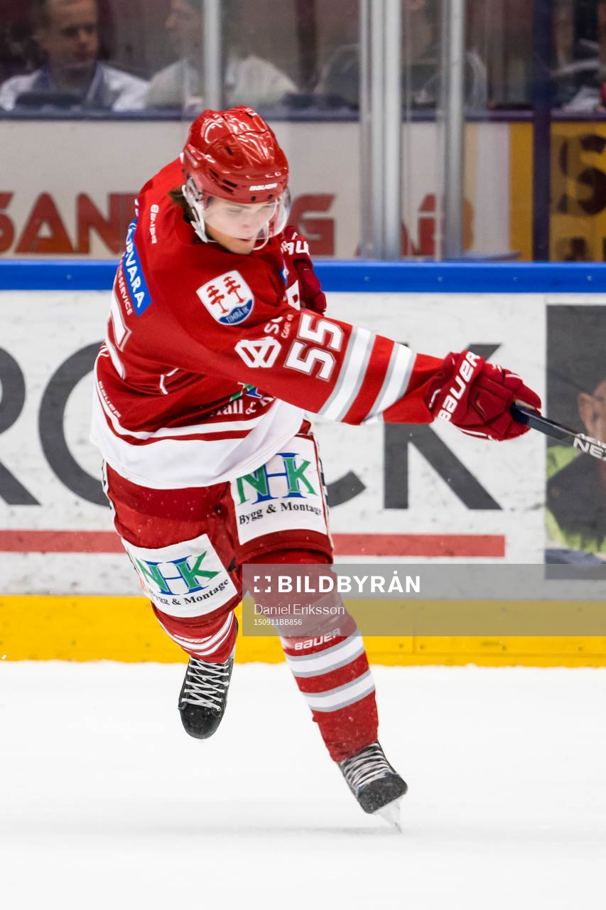 Timrå Marcus Bohman i ishockeymatchen i hockeyallsvenskan