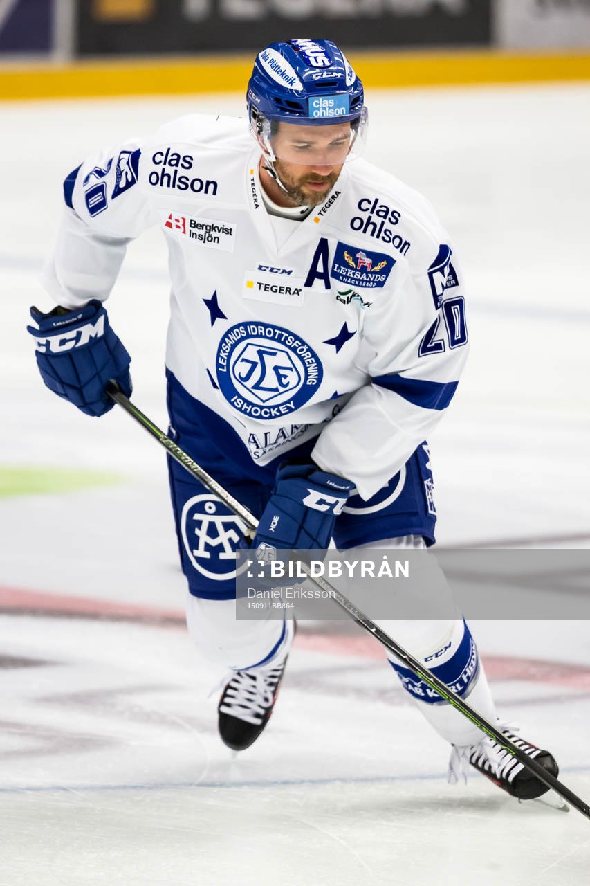 Leksand Tommi Paakkolanvaara i ishockeymatchen i