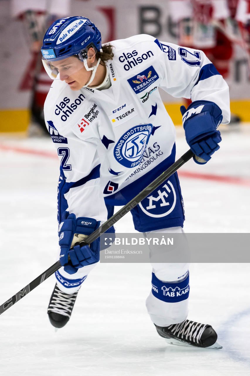 Leksand Fredrik Forsberg i ishockeymatchen i