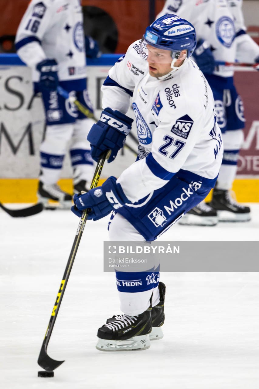 Leksand Viktor Mårtensson i ishockeymatchen i