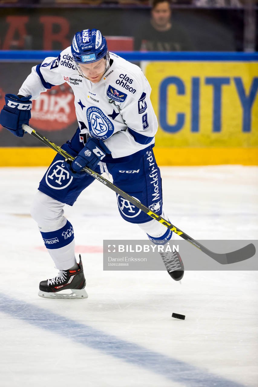 Leksand Lukas Ericsson i ishockeymatchen i