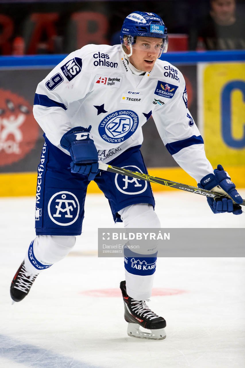 Leksand Lukas Ericsson i ishockeymatchen i