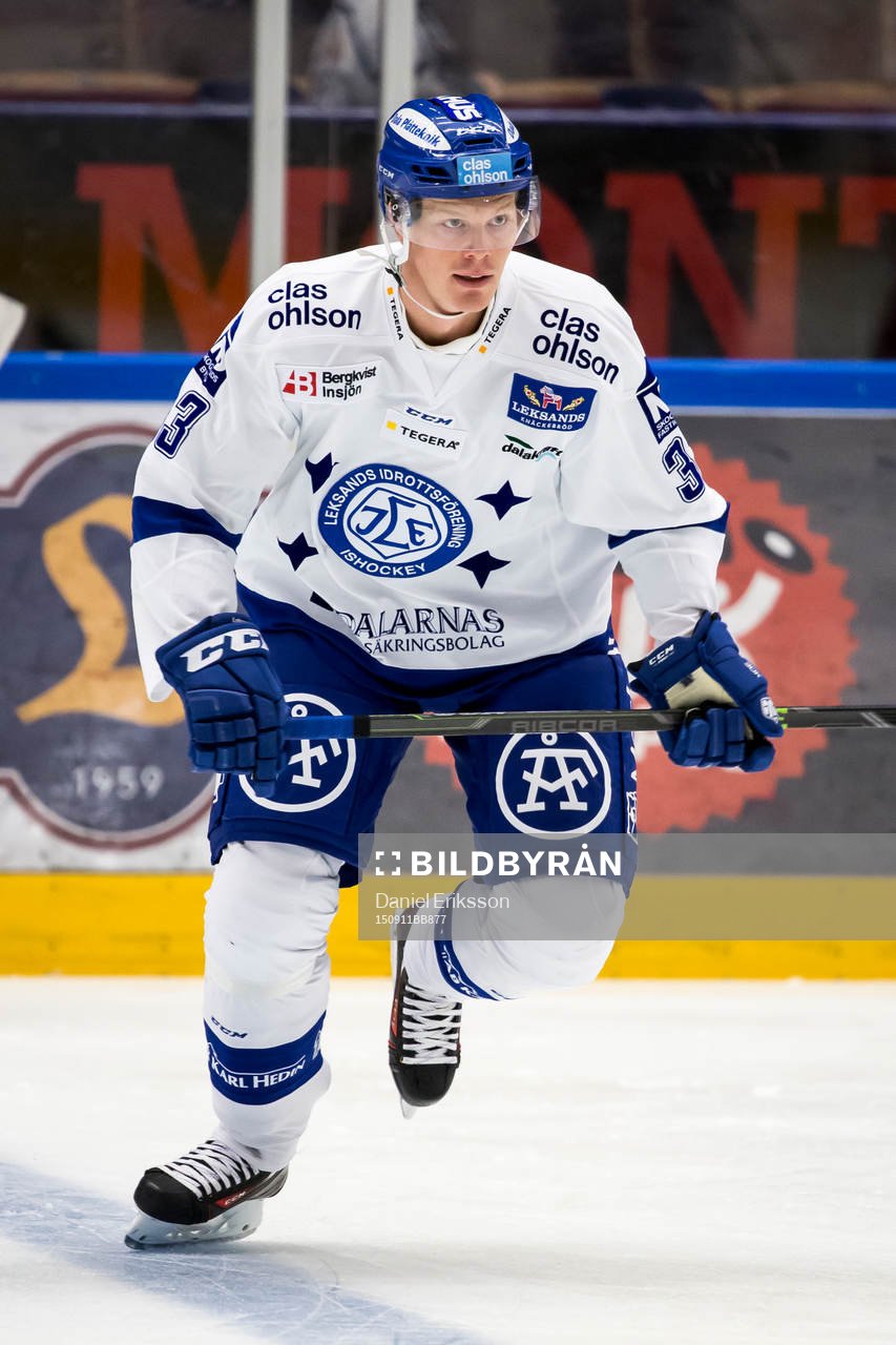 Leksand Lars Bryggman i ishockeymatchen i hockeyallsvenskan