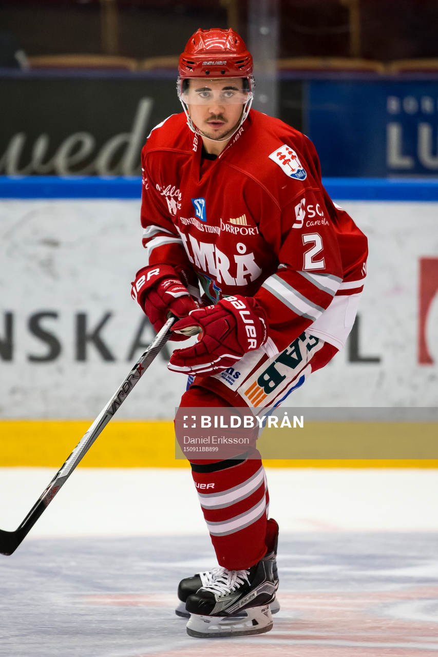 Timrå Jens Westin i ishockeymatchen i hockeyallsvenskan