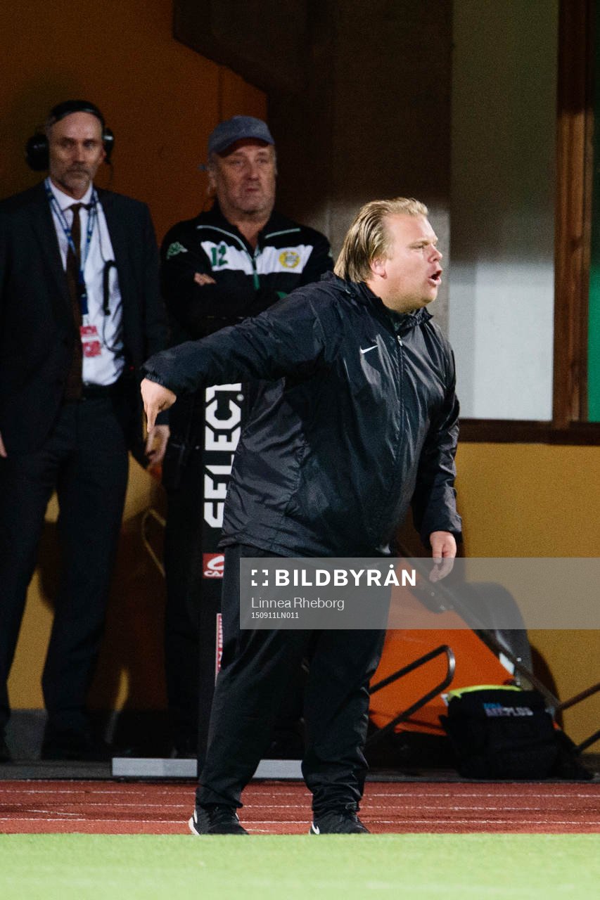 Eskilstunas tränare Viktor Eriksson
