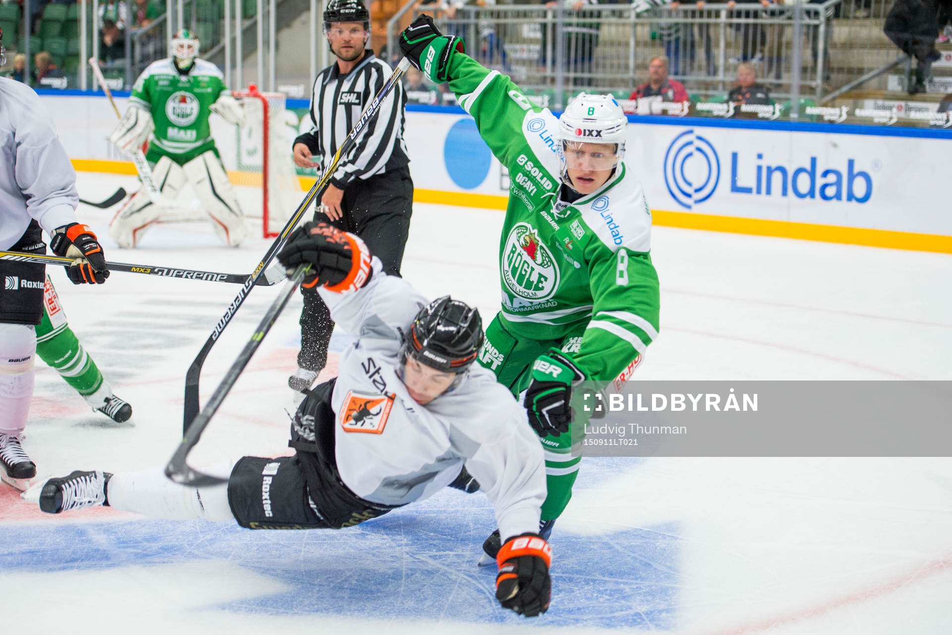 Karlskronas Julien Brouilette faller