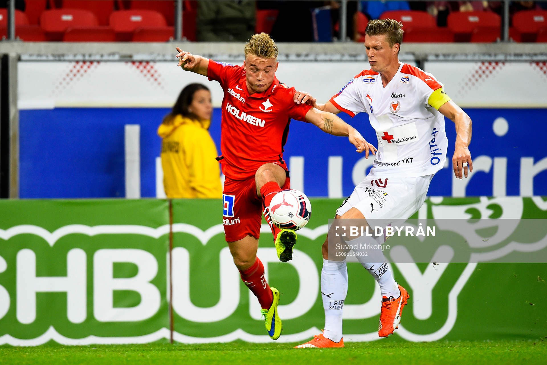 Norrköpings Niklas Bärkroth och Kalmars Viktor Elm
