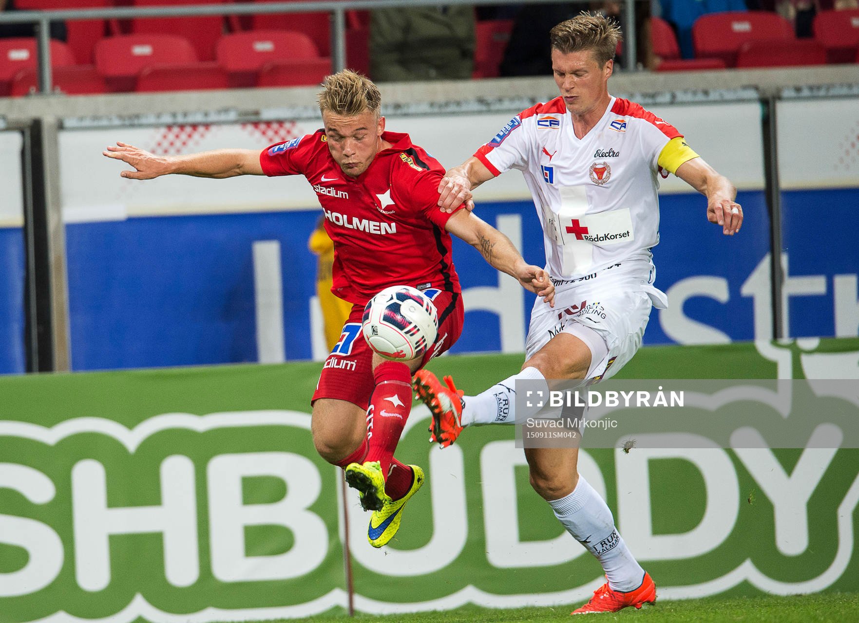Norrköpings Niklas Bärkroth och Kalmars Viktor Elm