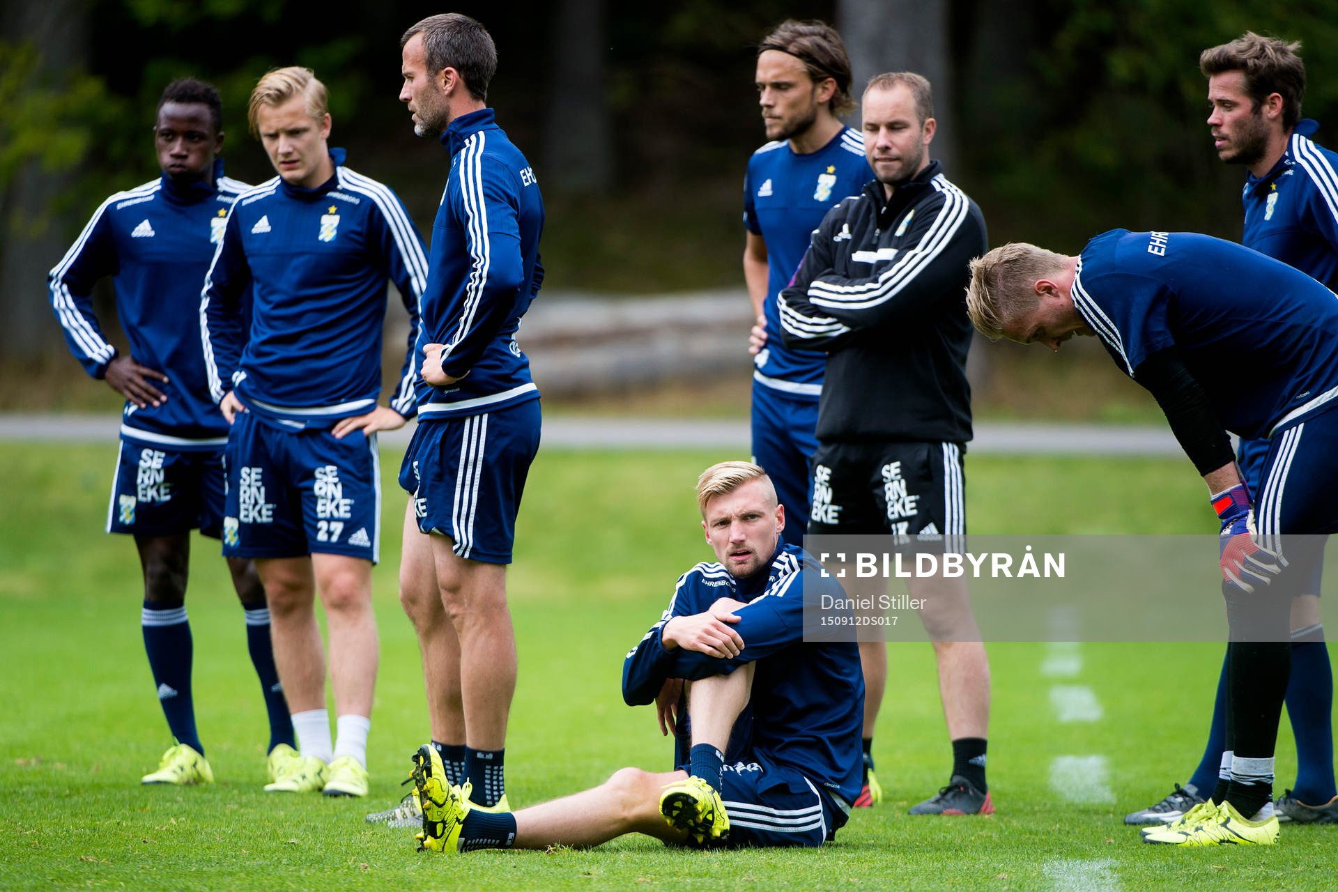 Sebastian Eriksson stretchar