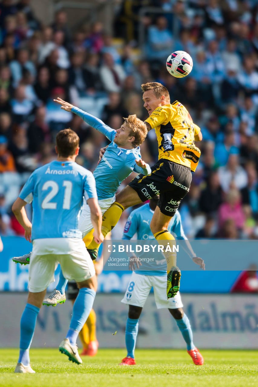 Elfsborgs Viktor Prodell i nickduell med Malmö FFs Oscar
