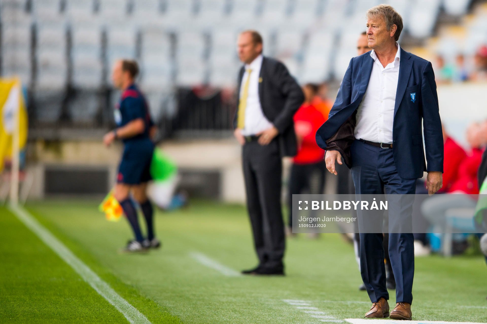 Malmö FFs tränare Åge Hareide med Elfsborgs manager