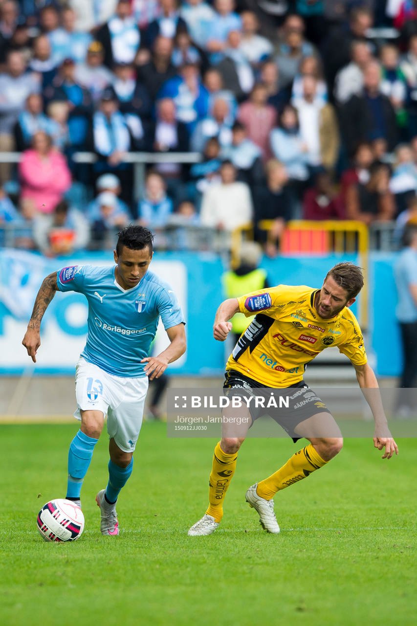 Malmö FFs Yoshimar Yotún och Elfsborgs Marcus Rohdén