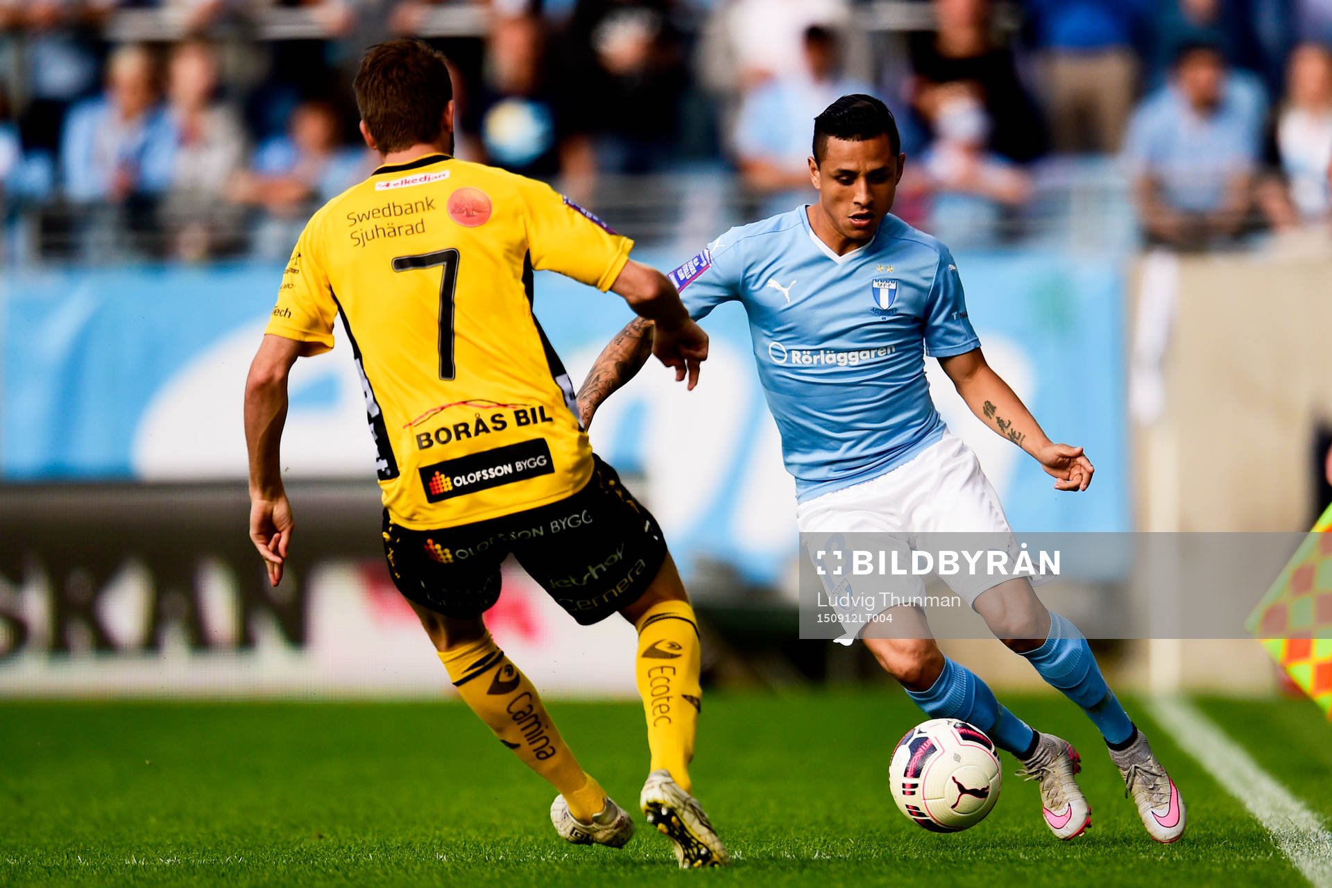 Malmö FFs Yoshimar Yotún och Elfsborgs Marcus Rohdén
