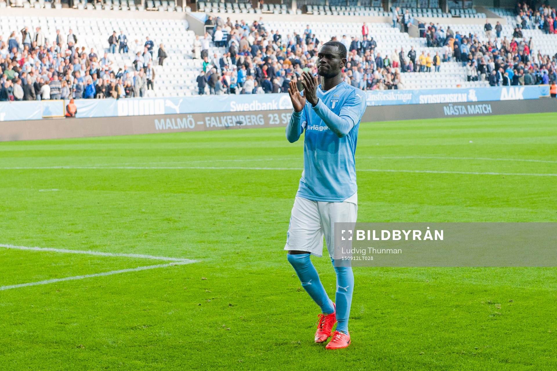 Malmö FFs Enock Kofi Adu tackar publiken