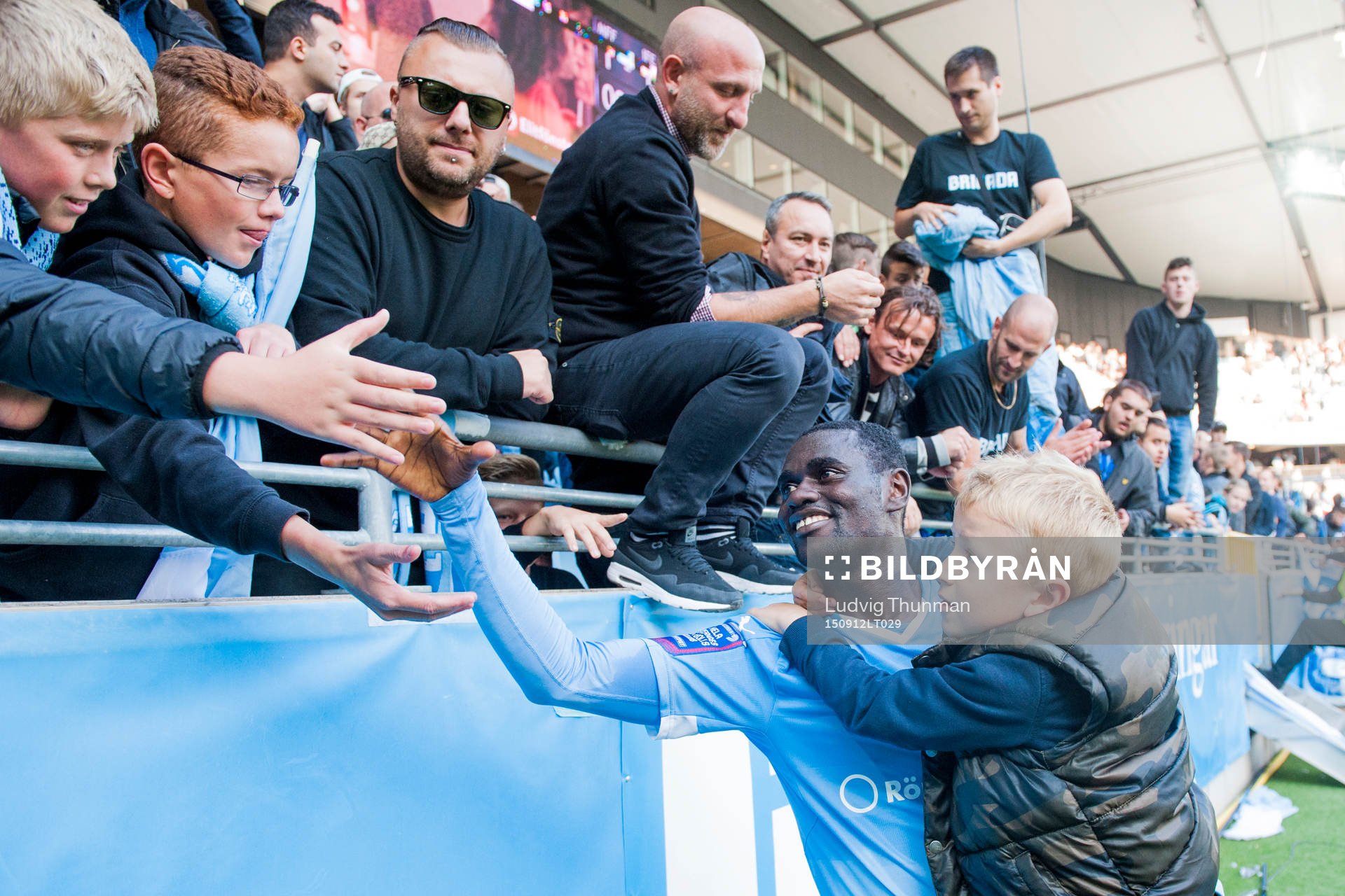 Malmö FFs Enock Kofi Adu tackar publiken