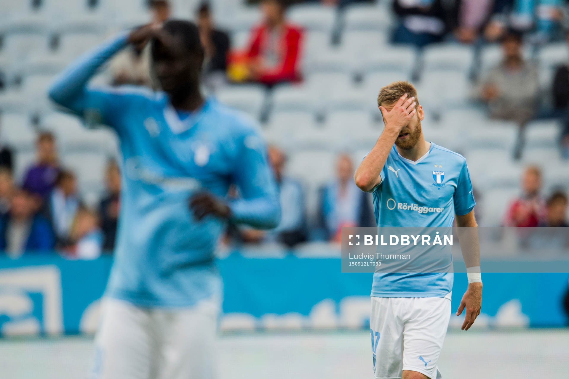 Malmö FFs Rasmus Bengtsson deppar