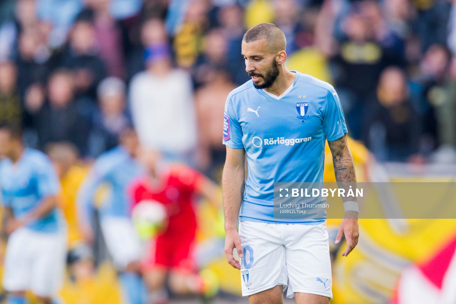 Malmö FFs Guillermo Molins deppar