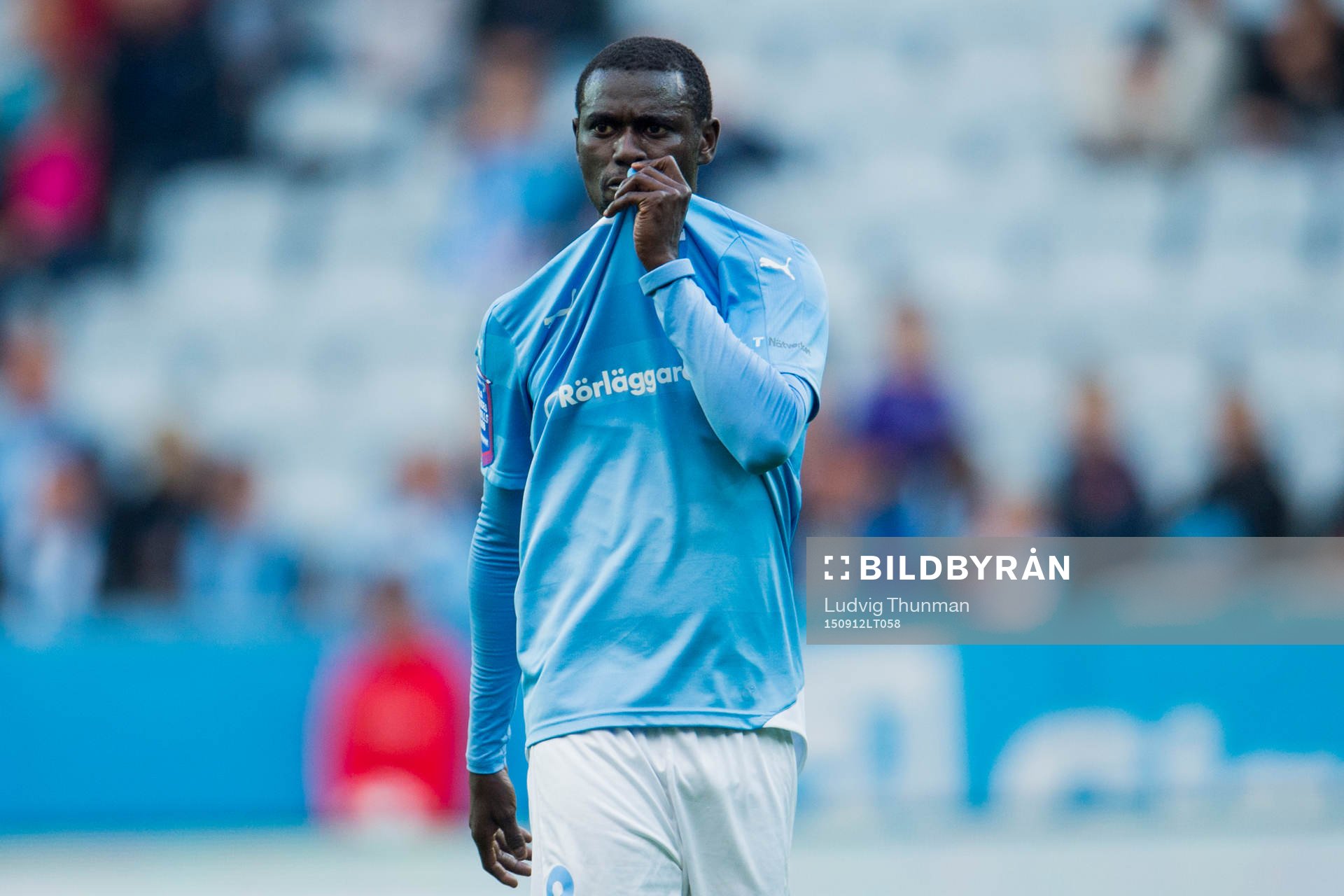 Malmö FFs Enock Kofi Adu deppar