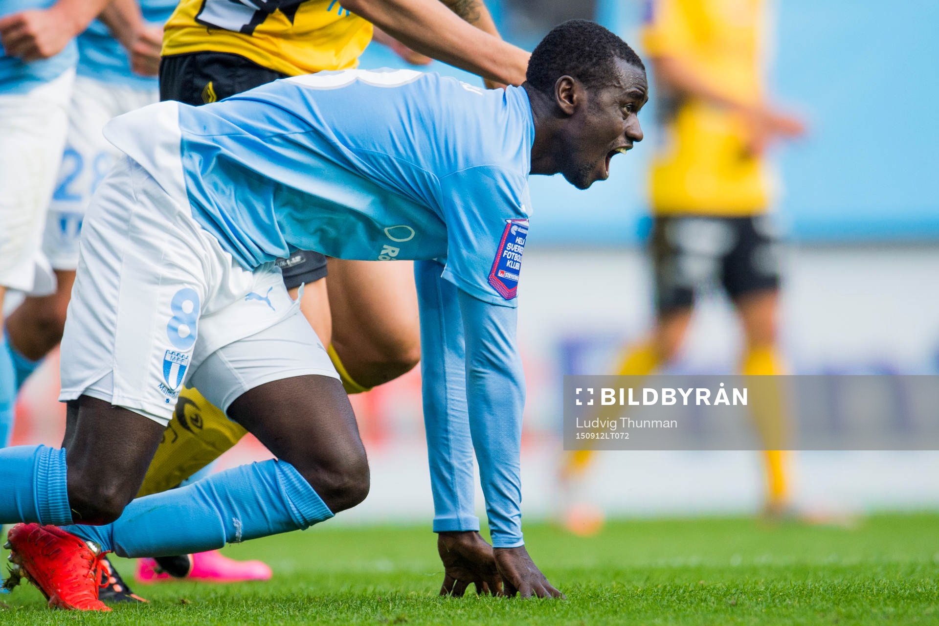 Malmö FFs Enock Kofi Adu jublar