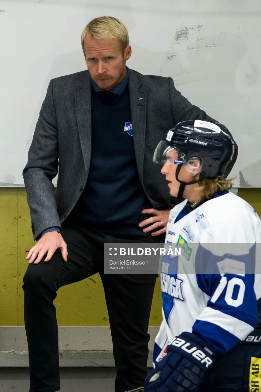 Karlskogas tränare Tobias Thermell
