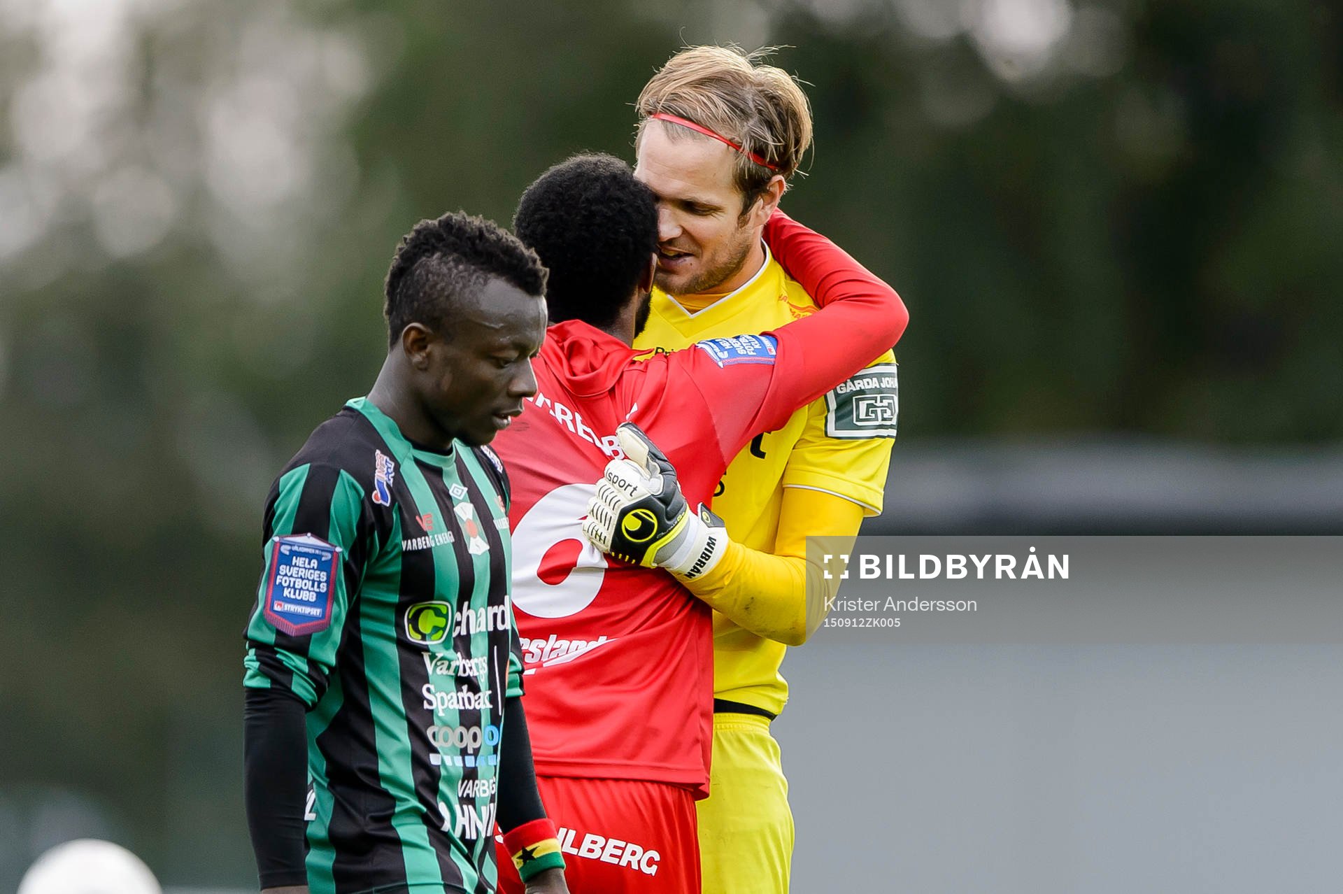 Varbergs Thomas Boakye deppar medans Utsiktens David
