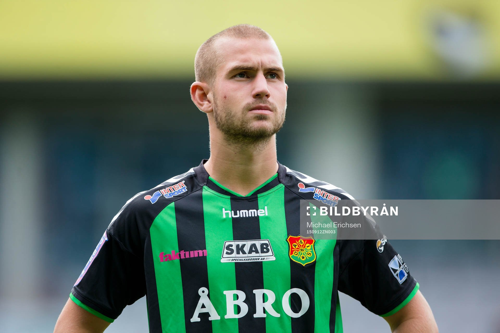GAIS Sebastian Starke Hedlund innan fotbollsmatchen i