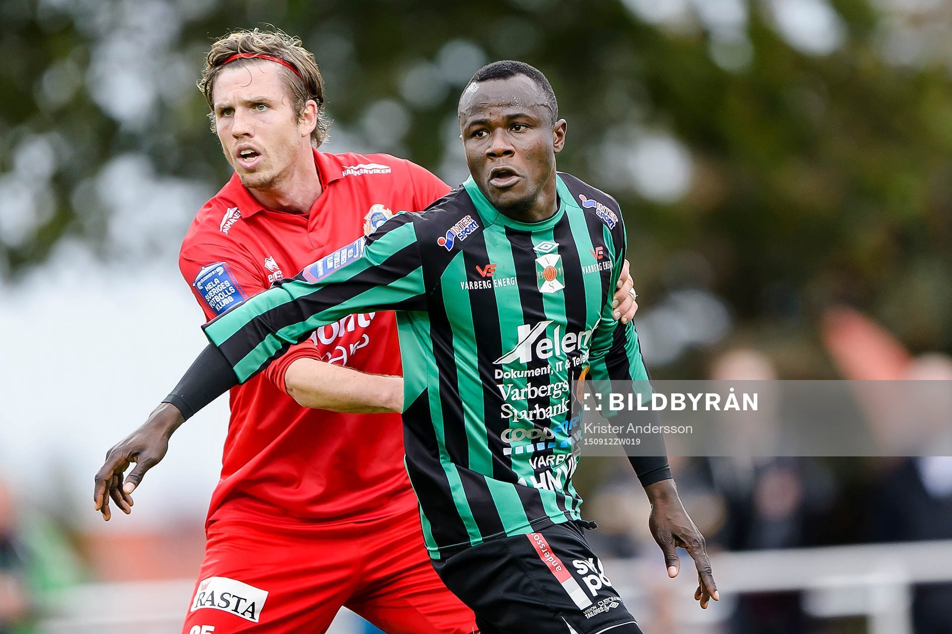 Utsiktens Olof Svensson och Varbergs Nsima Peter