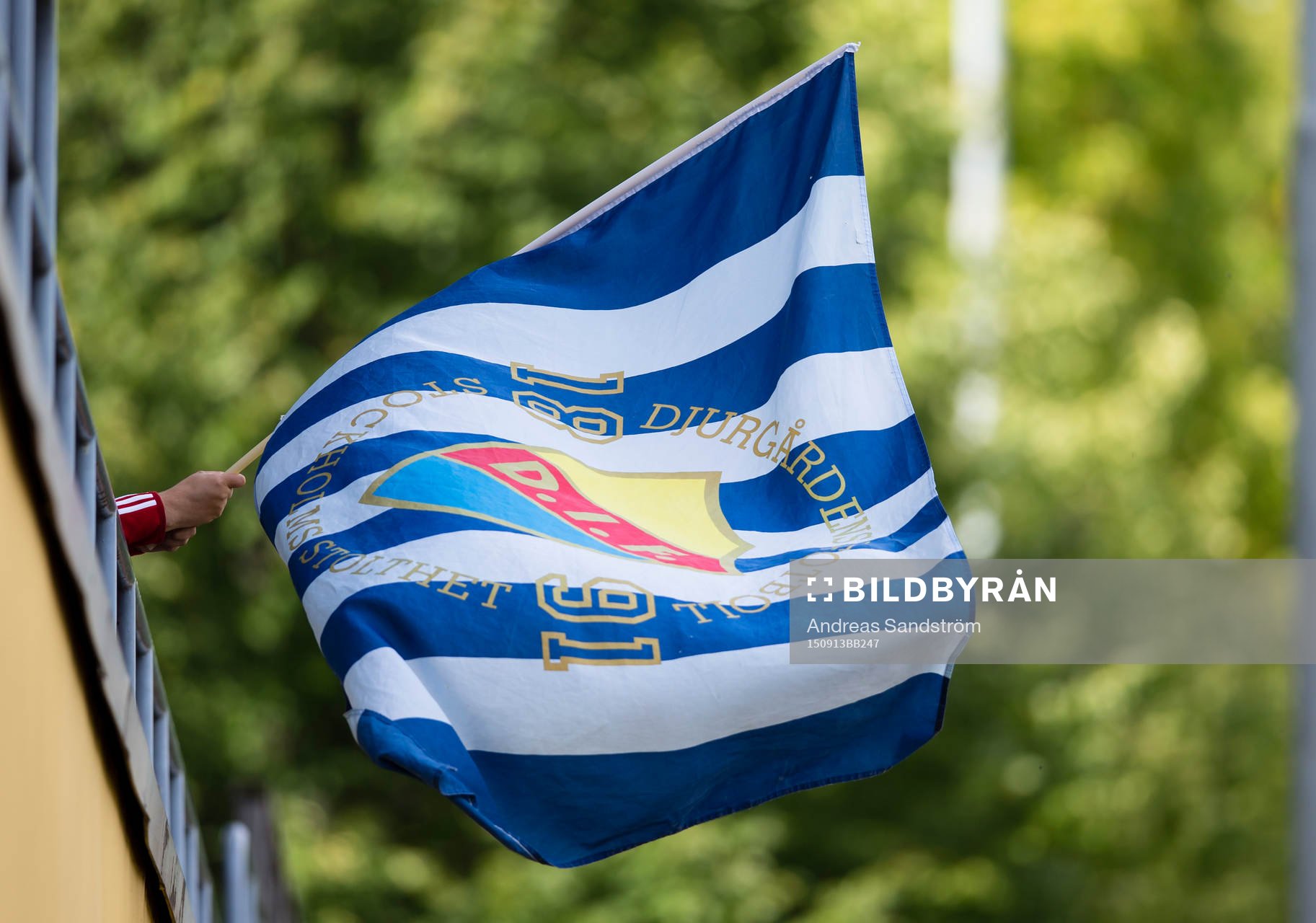 En Djurgårdsflagga