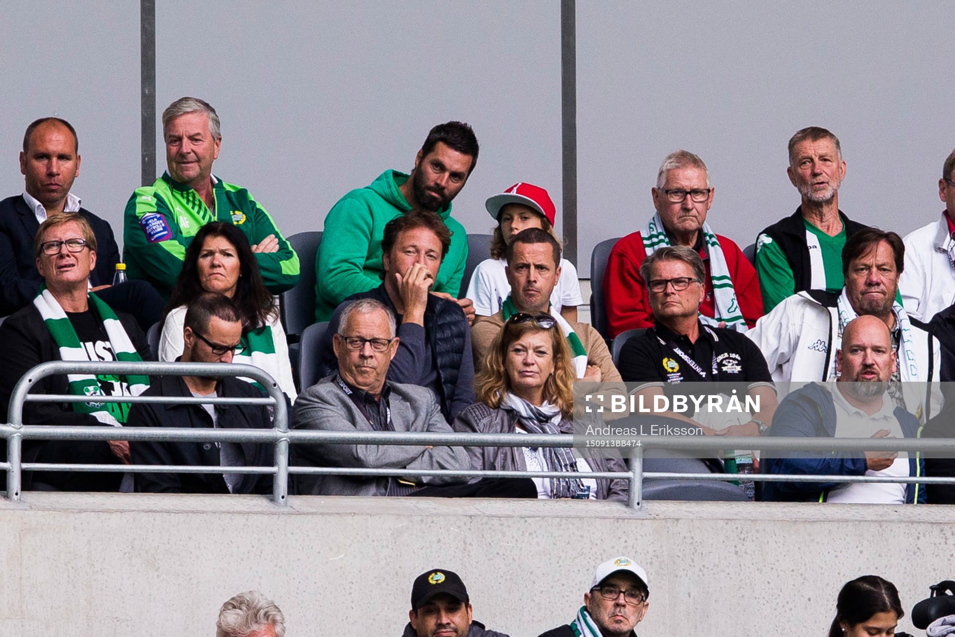 Islands förbundskapten Lars Lagerbäck på läktaren