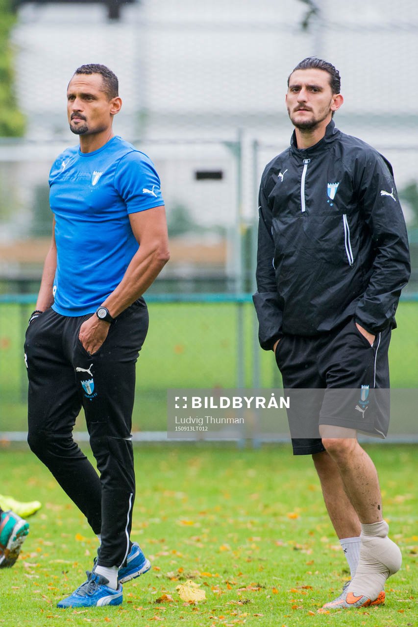 Malmö FFs naprapat Wilner Registre och Agon Mehmeti