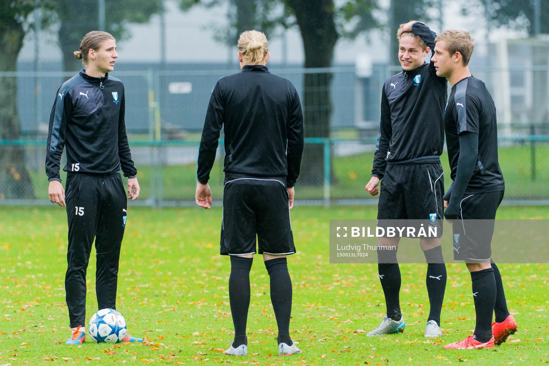 Malmö FFs Pawel Cibicki, Simon Kroon, Mattias Svanberg och