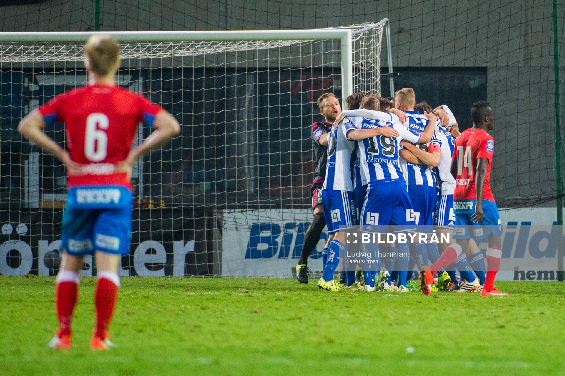 Helsingborgs Andreas Landgren deppar och IFK Göteborgs