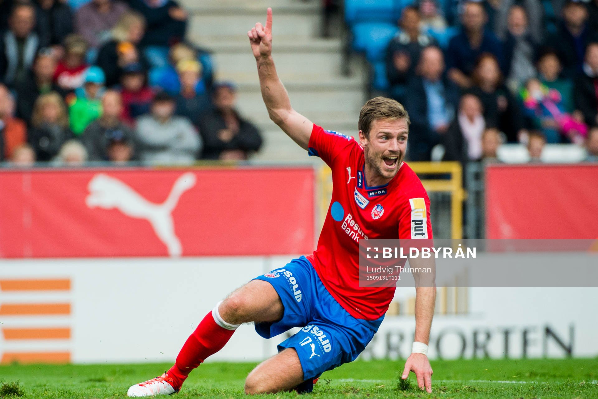 Helsingborgs Arnór Smárason jublar