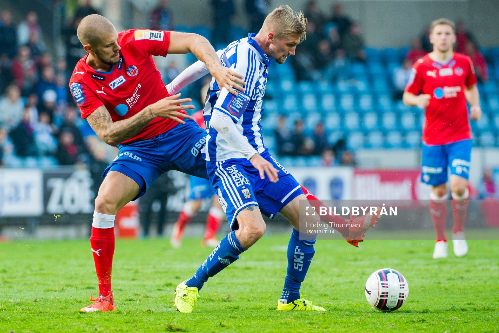 Helsingborgs Mattias Lindström och IFK Göteborgs