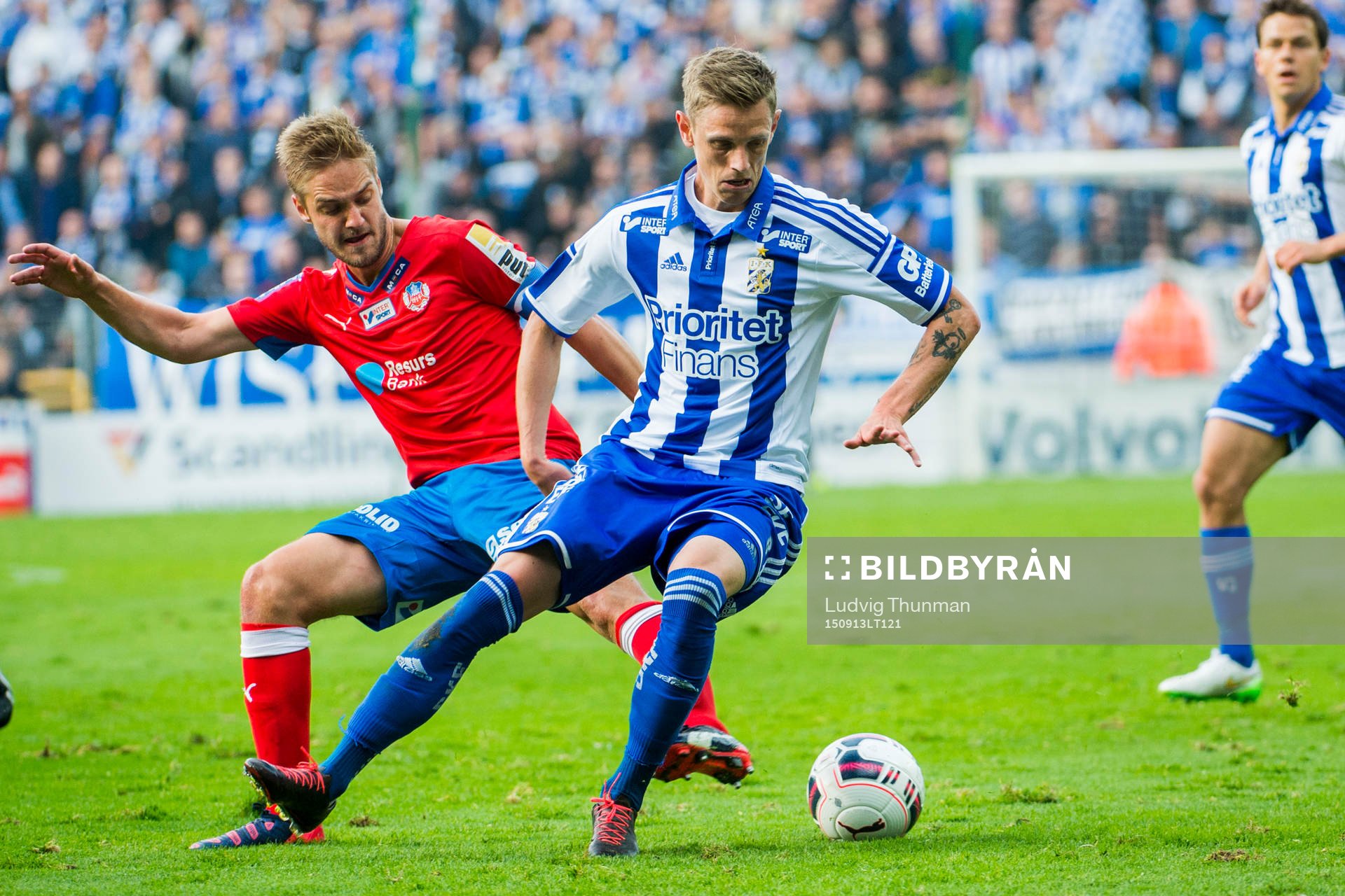 Helsingborgs Johan Mårtensson och IFK Göteborgs Sören