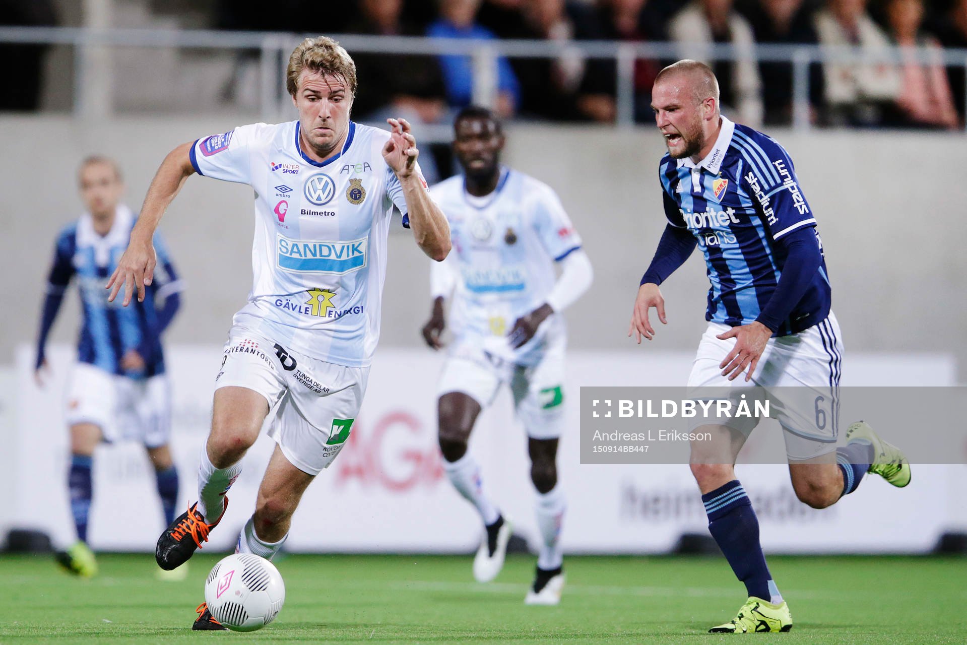 Gefles Johan Oremo och Djurgårdens Aleksander Faltsetas