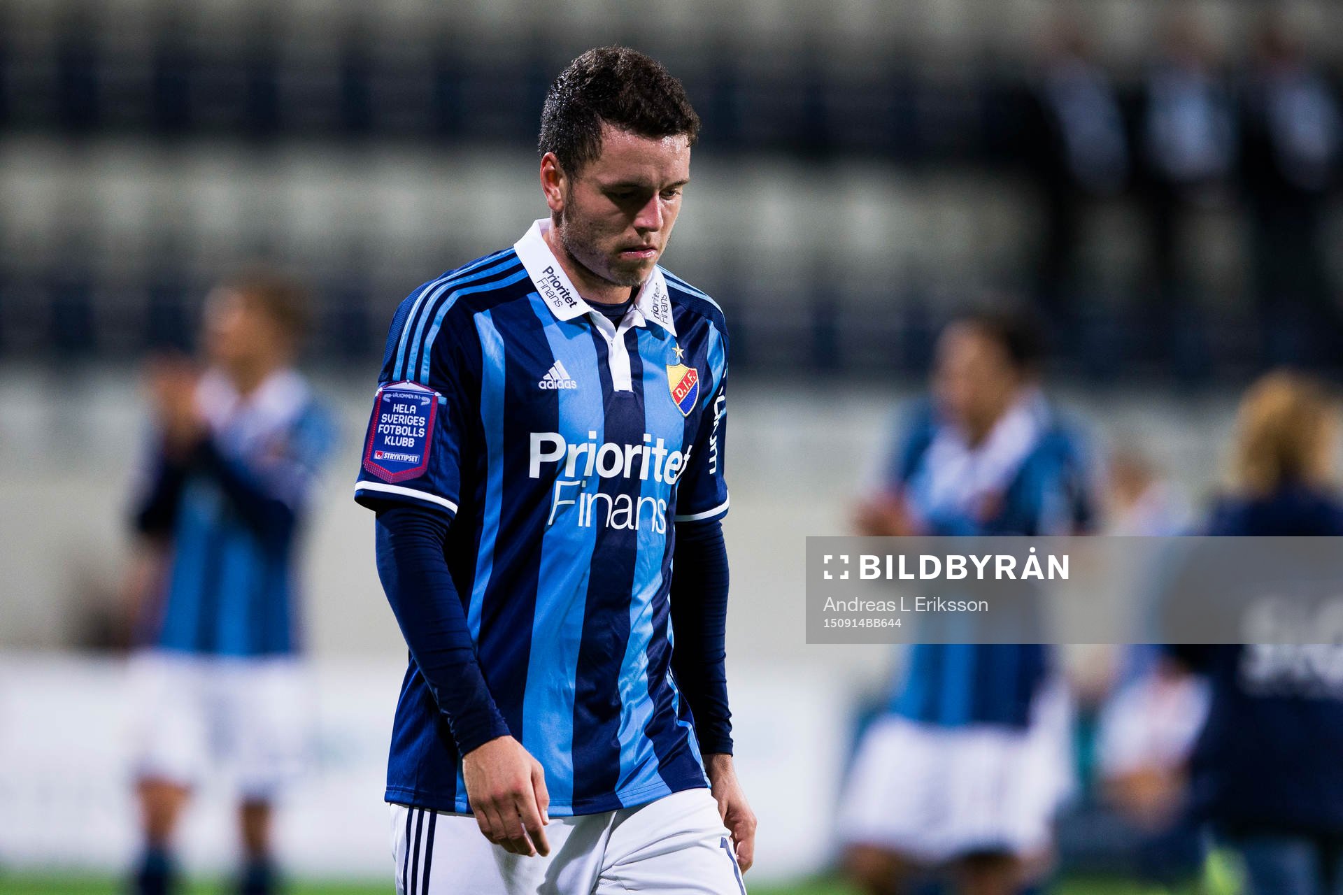Djurgårdens Kerim Mrabti hänger med huvudet