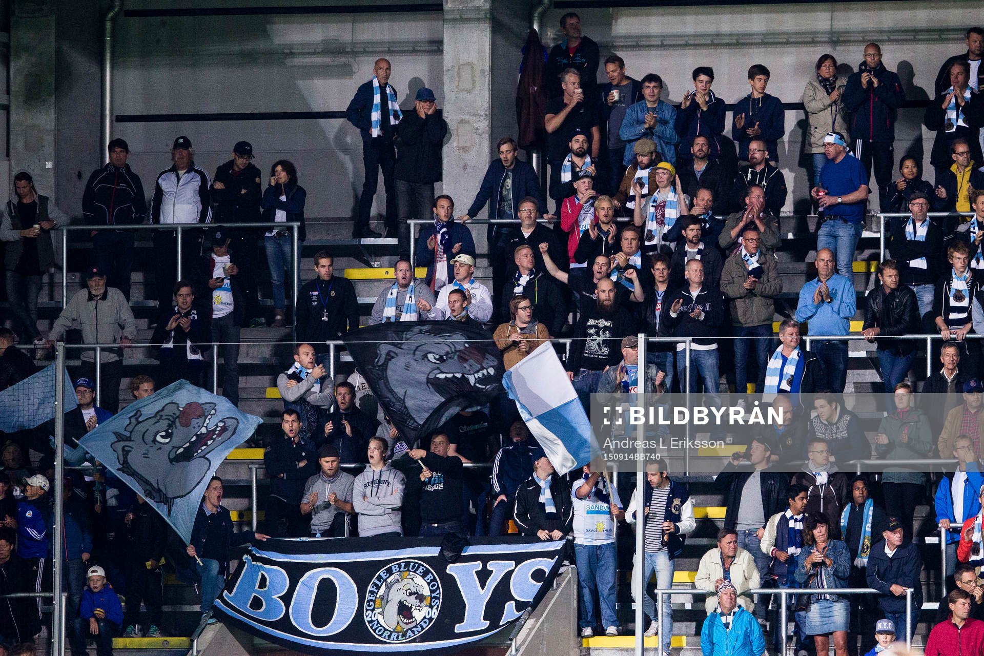 Gefles supportrar