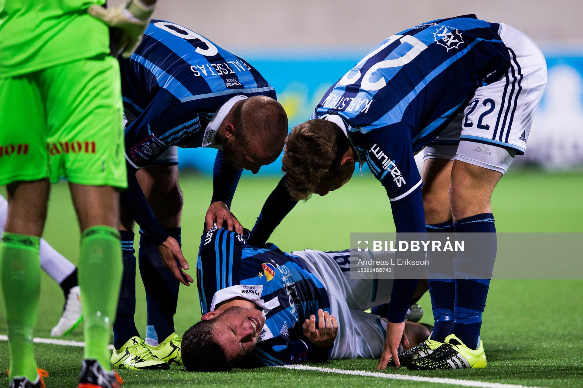 Djurgårdens Alexander Faltsetas och Jesper Karlström