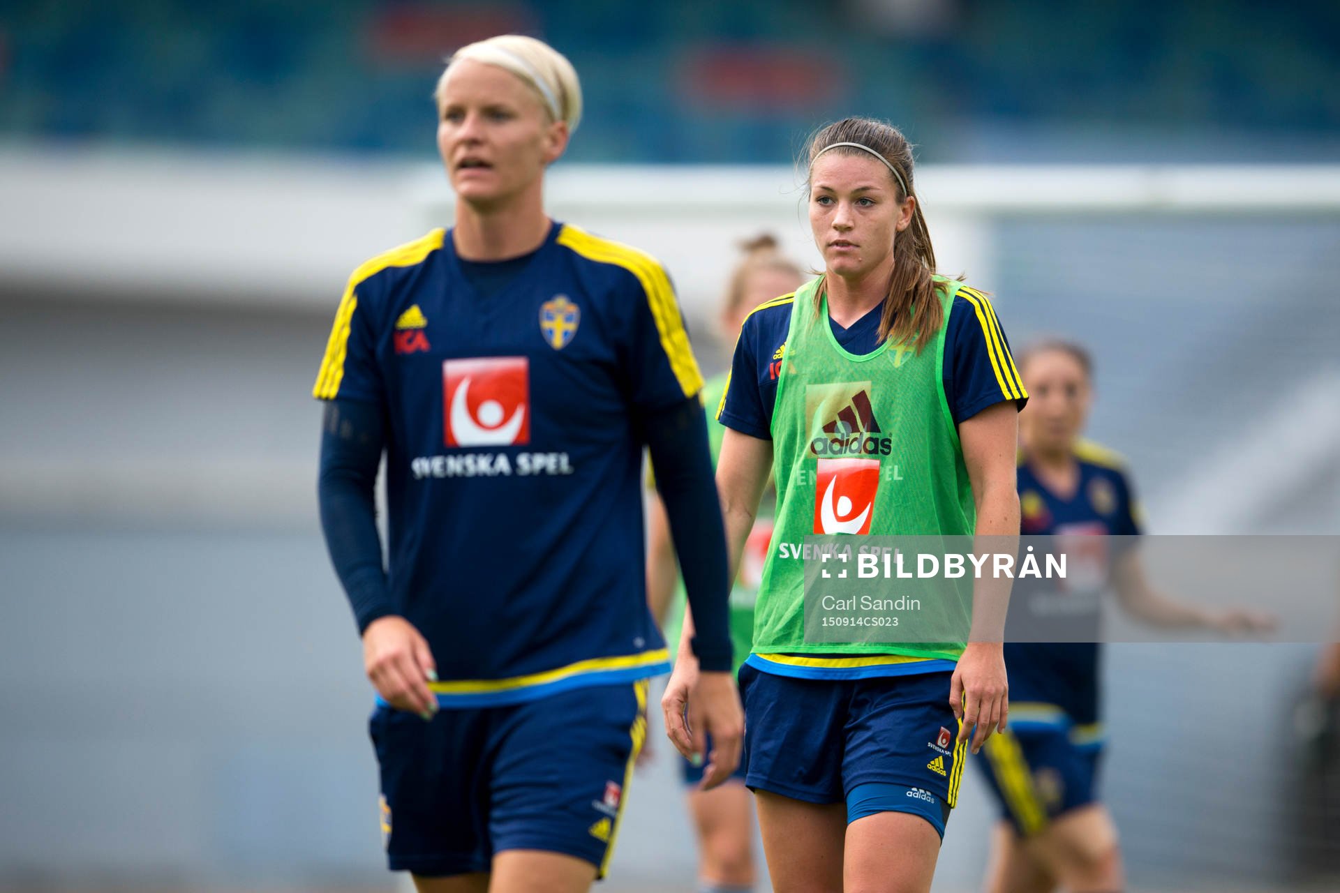 Sveriges Nilla Fischer och Pauline Hammarlund