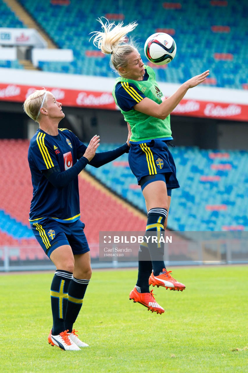 Sveriges Nilla Fischer och Lina Hurtig
