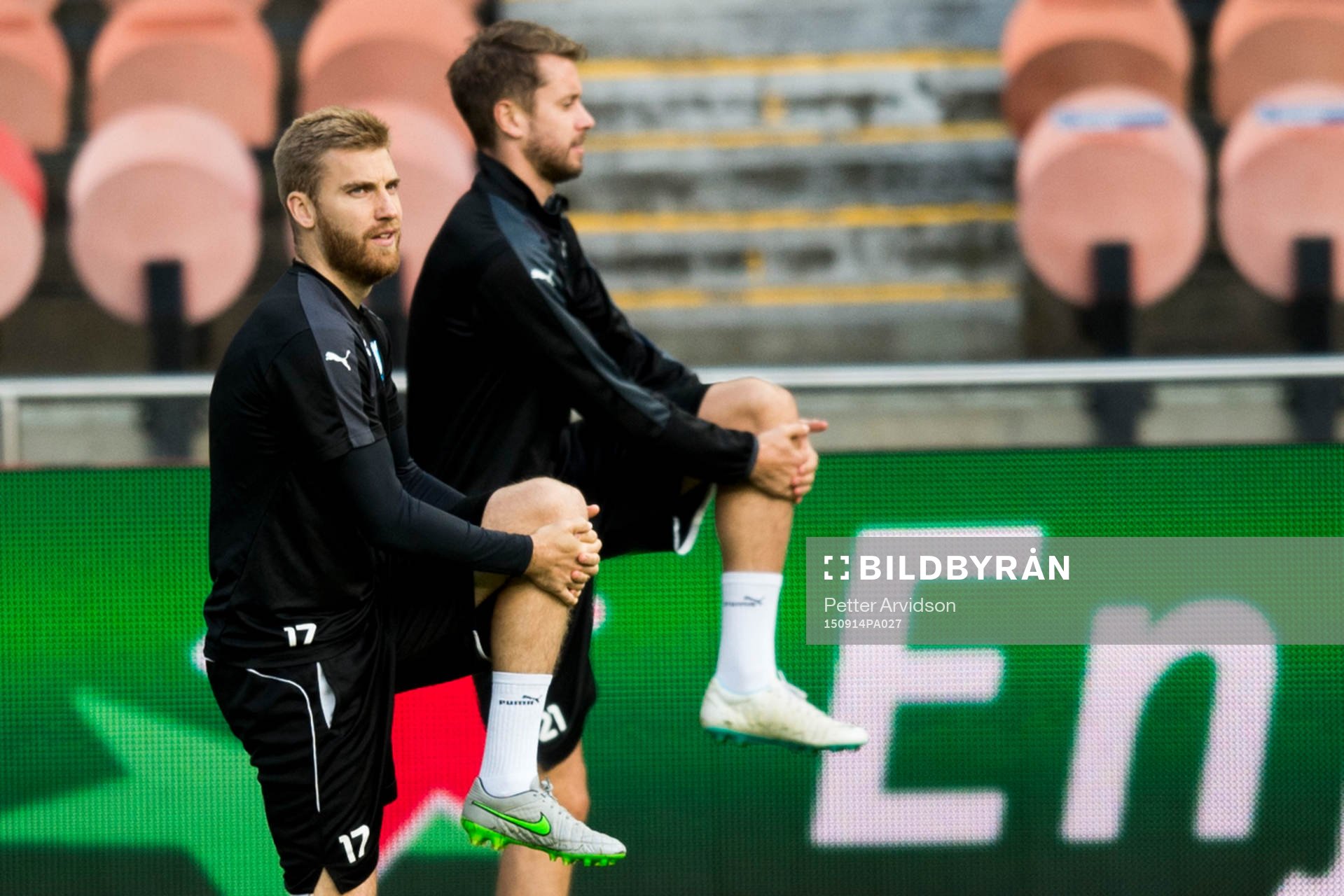 Malmö FFs Rasmus Bengtsson och Kari Arnason
