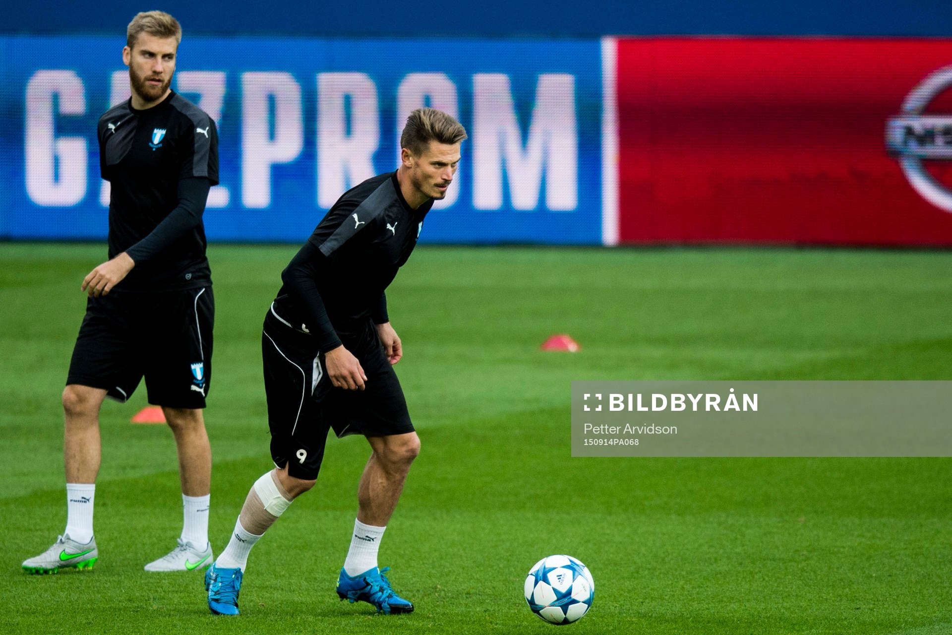 Malmö FFs Rasmus Bengtsson och Markus Rosenberg