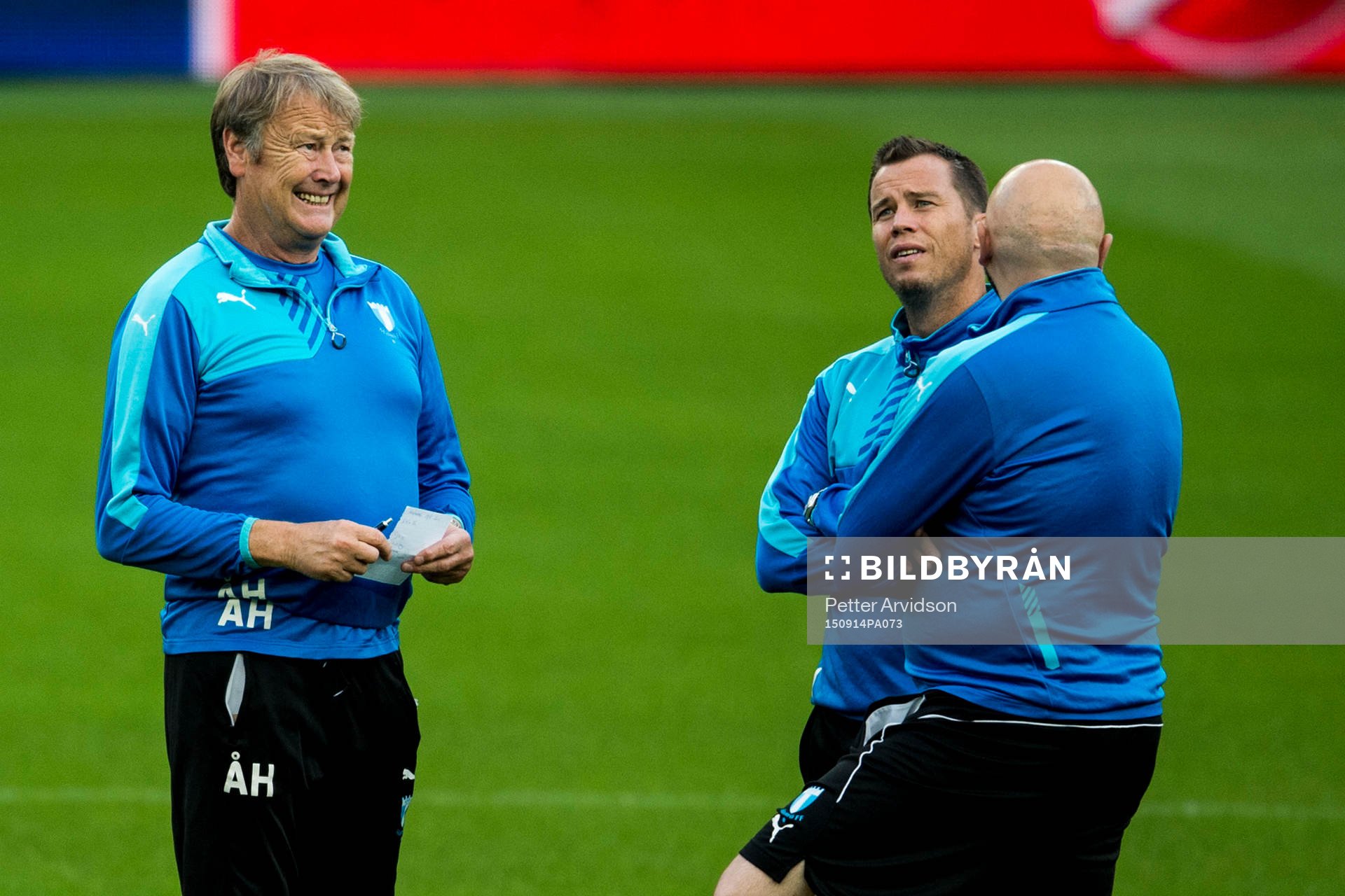 Malmö FFs tränare Åge Hareide och sportchef Daniel