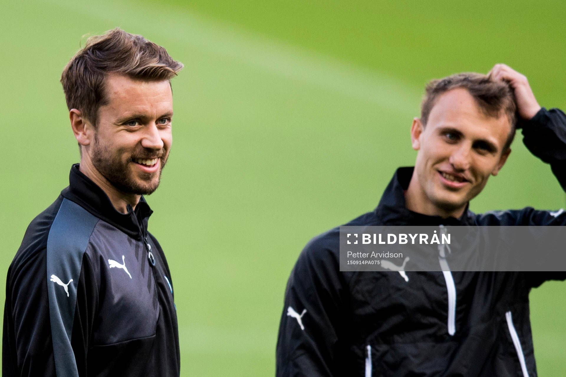 Malmö FFs Kari Arnason och Magnus Wolff Eikrem