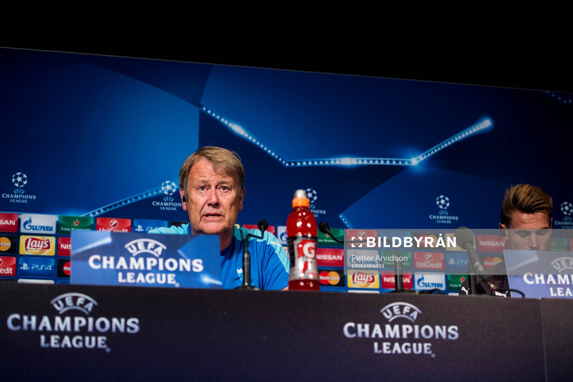 Malmö FFs tränare Åge Hareide och Markus Rosenberg