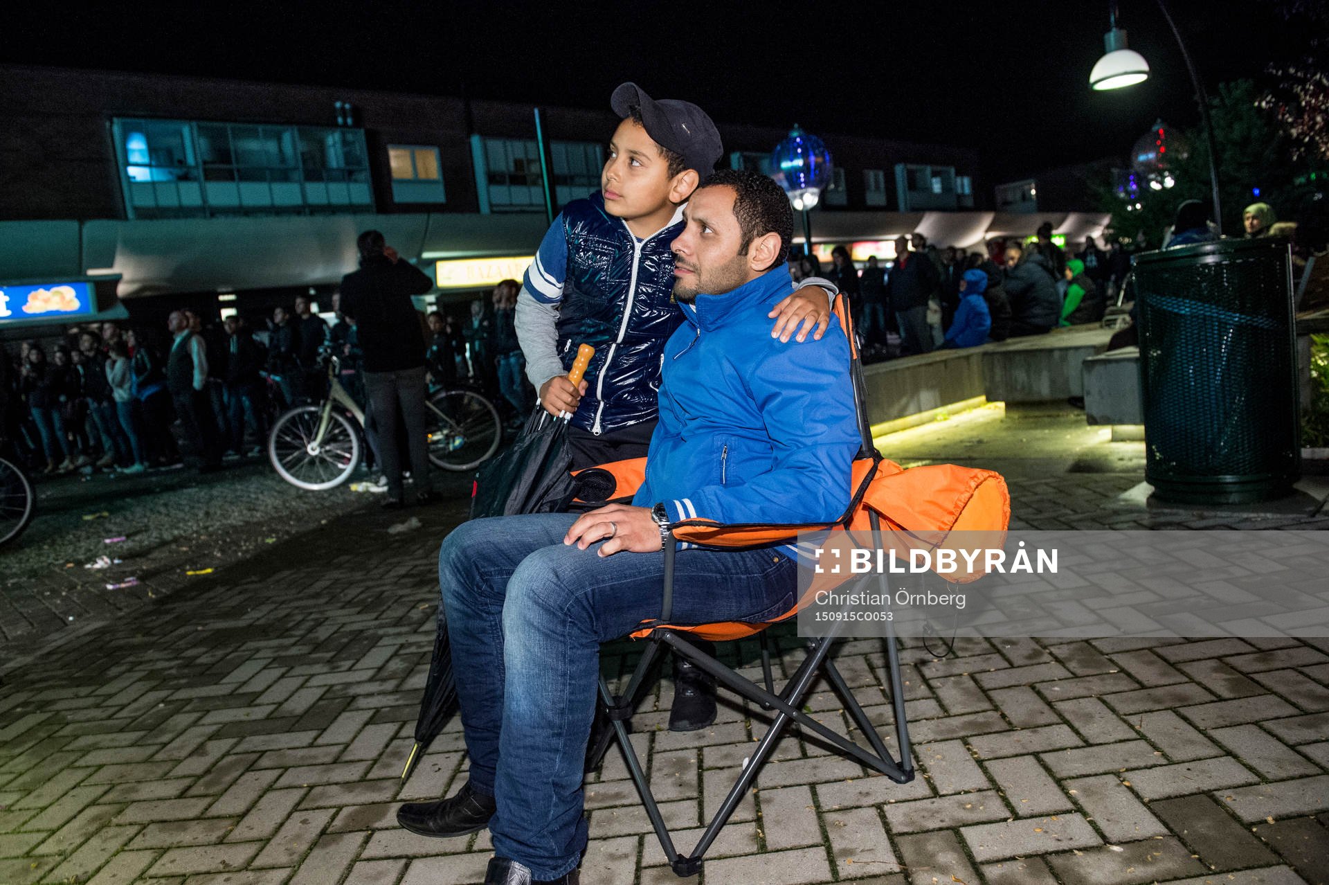 Mohamad och Fares Kafafi och var två personer i publiken