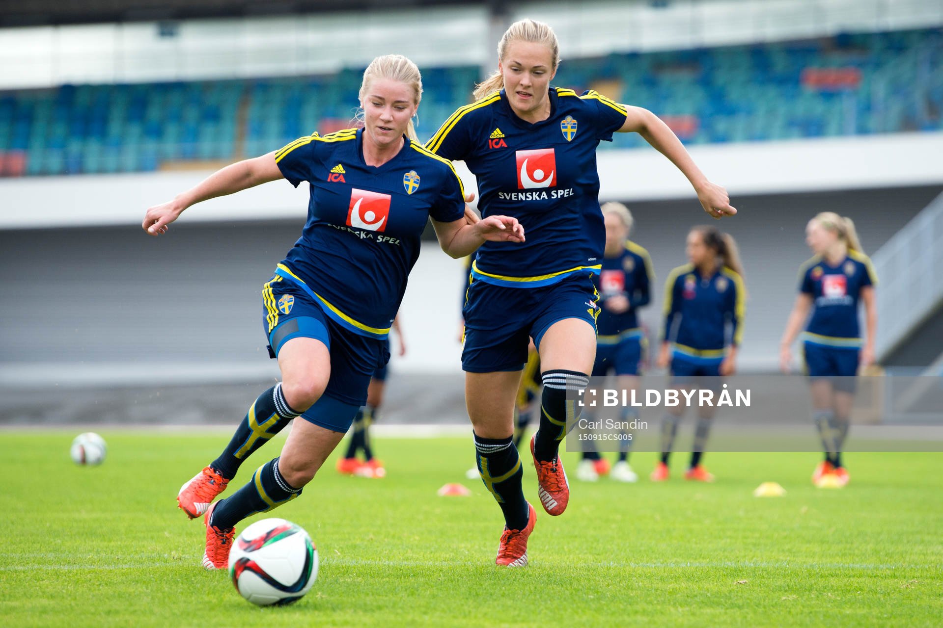 Sveriges Jenny Hjohlman och Magdalena Ericsson